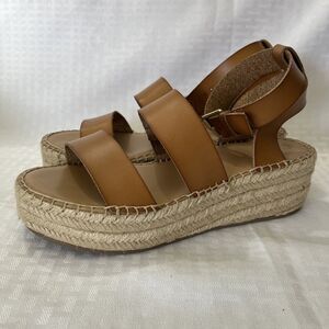 The Drop Listilla Sandals Womens 8 Tan Espadrilles Platform Strappy Summer
